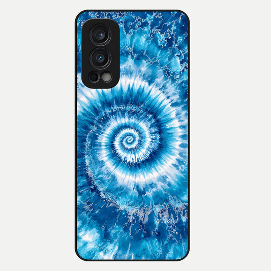 Blue Galaxy Wave Glass Case For OnePlus Nord 2 back cover – full design glossy printed glass finish