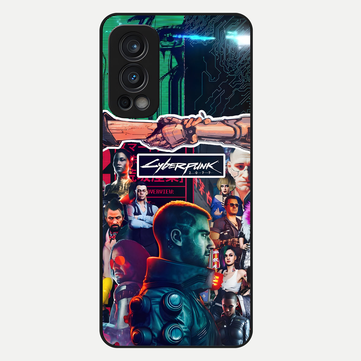  CYBERPUNK Legacy Glass Case For OnePlus Nord 2 back cover – full design glossy printed glass finish