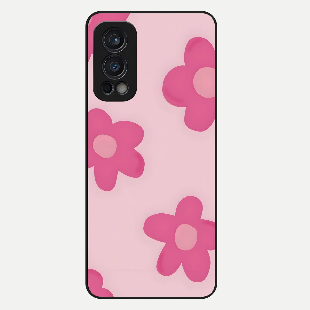  Candy Bloom Dreams Glass Case For OnePlus Nord 2 back cover – full design glossy printed glass finish