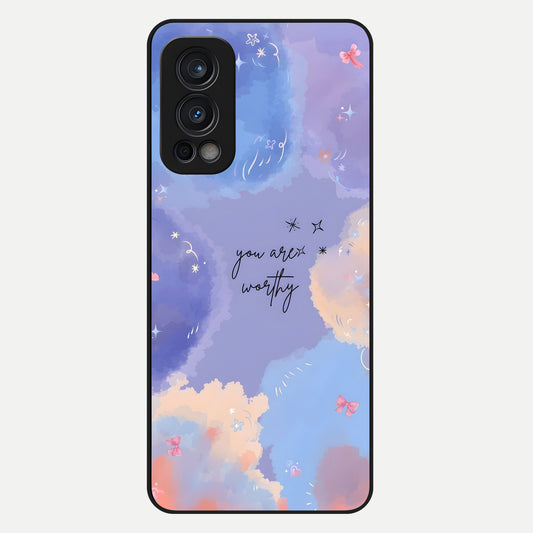  Celestial Cloud Magic Glass Case For OnePlus Nord 2 back cover – full design glossy printed glass finish