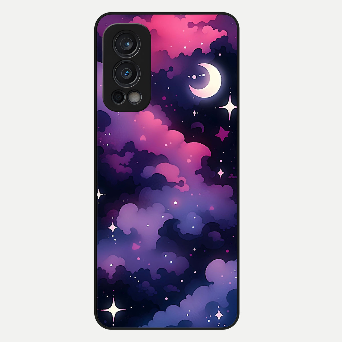  Celestial Moon Magic Glass Case For OnePlus Nord 2 back cover – full design glossy printed glass finish