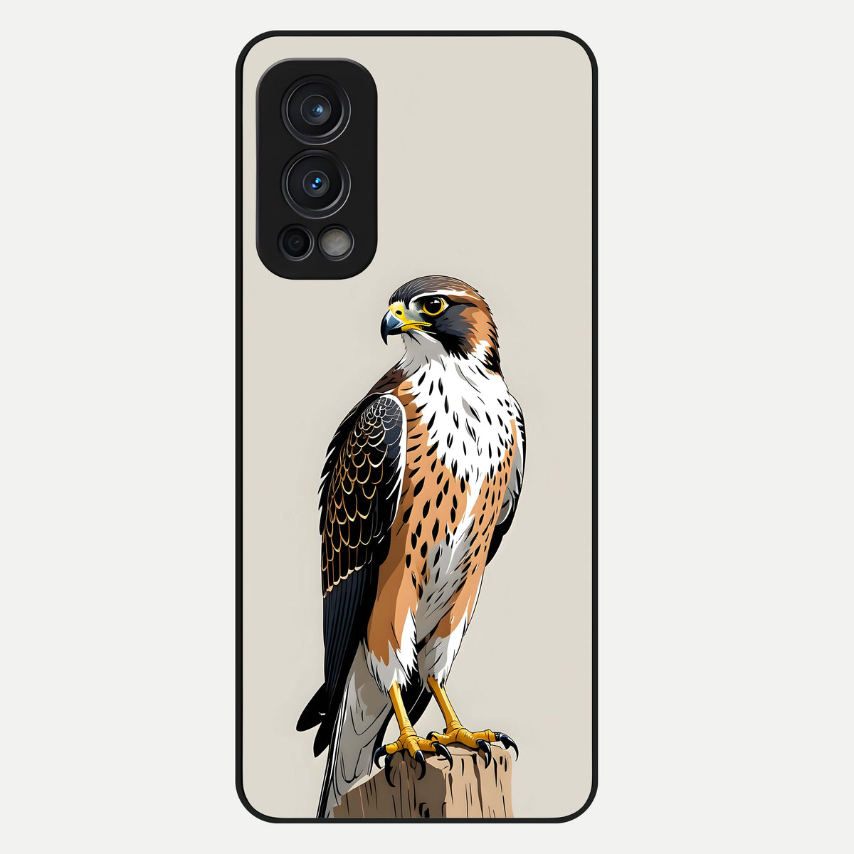 Clever Eagle Glass Case For OnePlus Nord 2 back cover – full design glossy printed glass finish