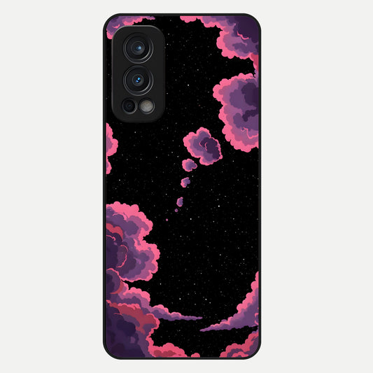  Cosmic Cloud Journey Glass Case For OnePlus Nord 2 back cover – full design glossy printed glass finish