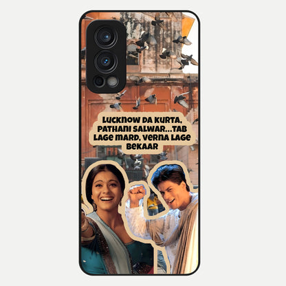  Desi Retro Vibes Glass Case For OnePlus Nord 2 back cover – full design glossy printed glass finish