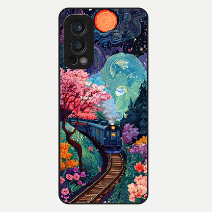  Digital Art Glass Case For OnePlus Nord 2 back cover – full design glossy printed glass finish