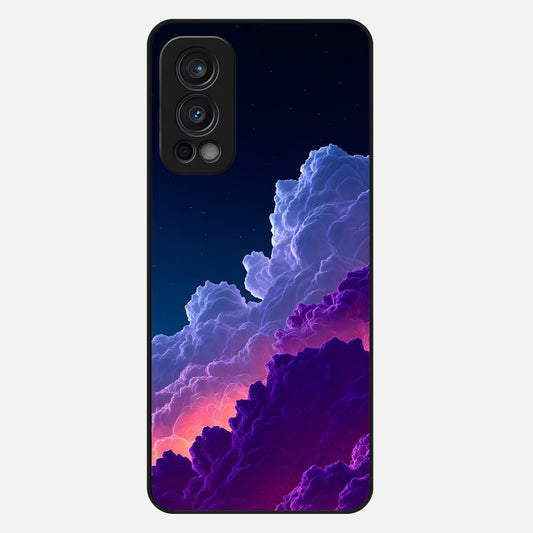  Dreamy Cloud Skies Glass Case For OnePlus Nord 2 back cover – full design glossy printed glass finish