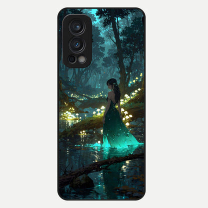  Enchanted Forest Glow Glass Case For OnePlus Nord 2 back cover – full design glossy printed glass finish