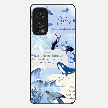  Faithful Ocean Promise Glass Case For OnePlus Nord 2 back cover – full design glossy printed glass finish