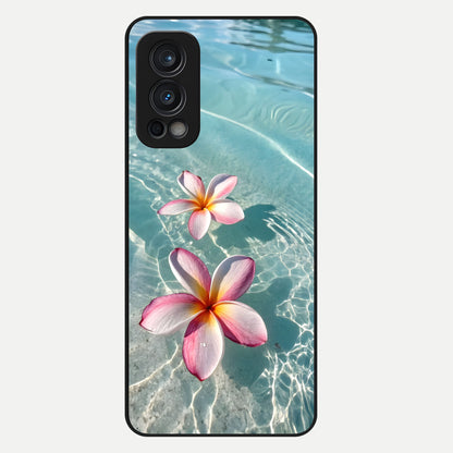  Floating Bloom Bliss Glass Case For OnePlus Nord 2 back cover – full design glossy printed glass finish