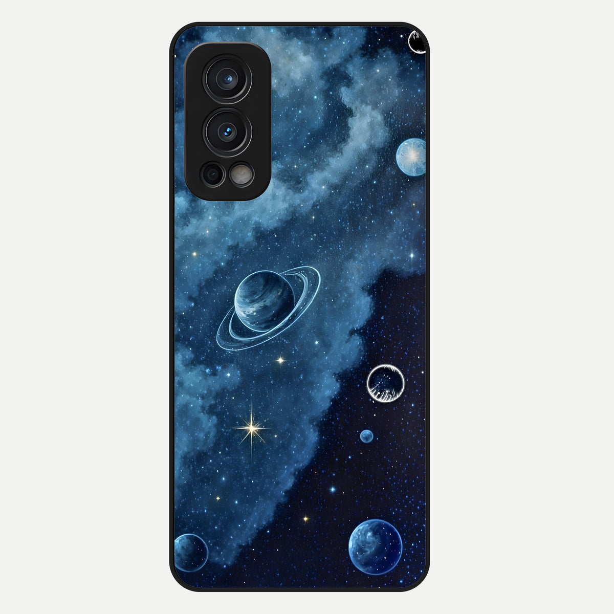  Galaxy Dream Space Glass Case For OnePlus Nord 2 back cover – full design glossy printed glass finish