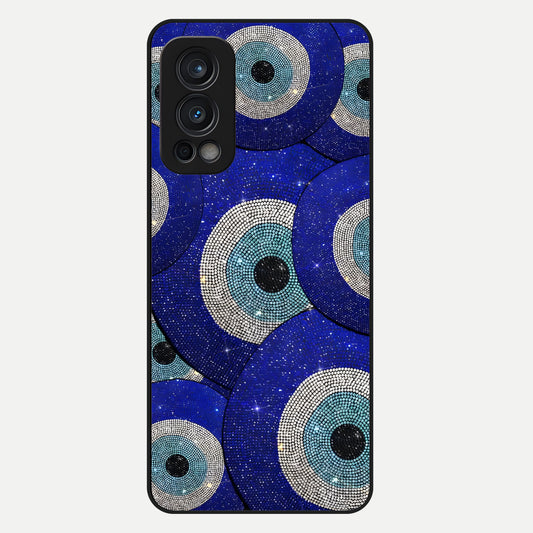  Galaxy Eye Flow Glass Case For OnePlus Nord 2 back cover – full design glossy printed glass finish