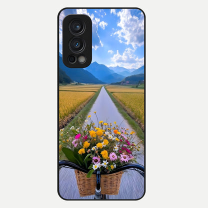  Golden Field Journey Glass Case For OnePlus Nord 2 back cover – full design glossy printed glass finish