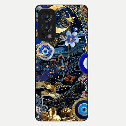  Golden Moon Magic Glass Case For OnePlus Nord 2 back cover – full design glossy printed glass finish
