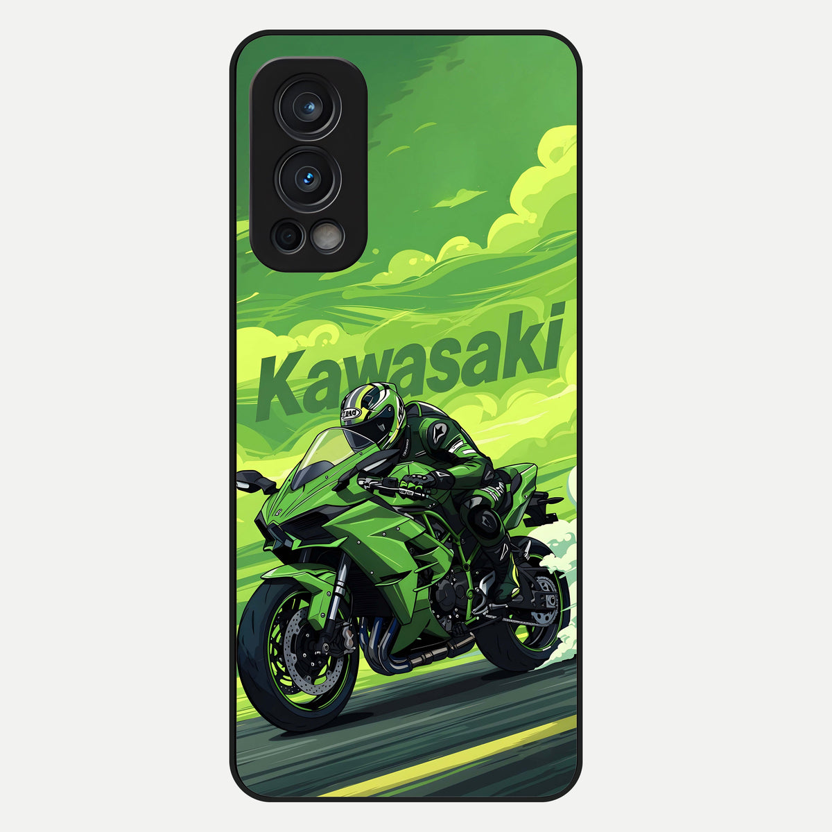  Greenery Sky Glass Case For OnePlus Nord 2 back cover – full design glossy printed glass finish