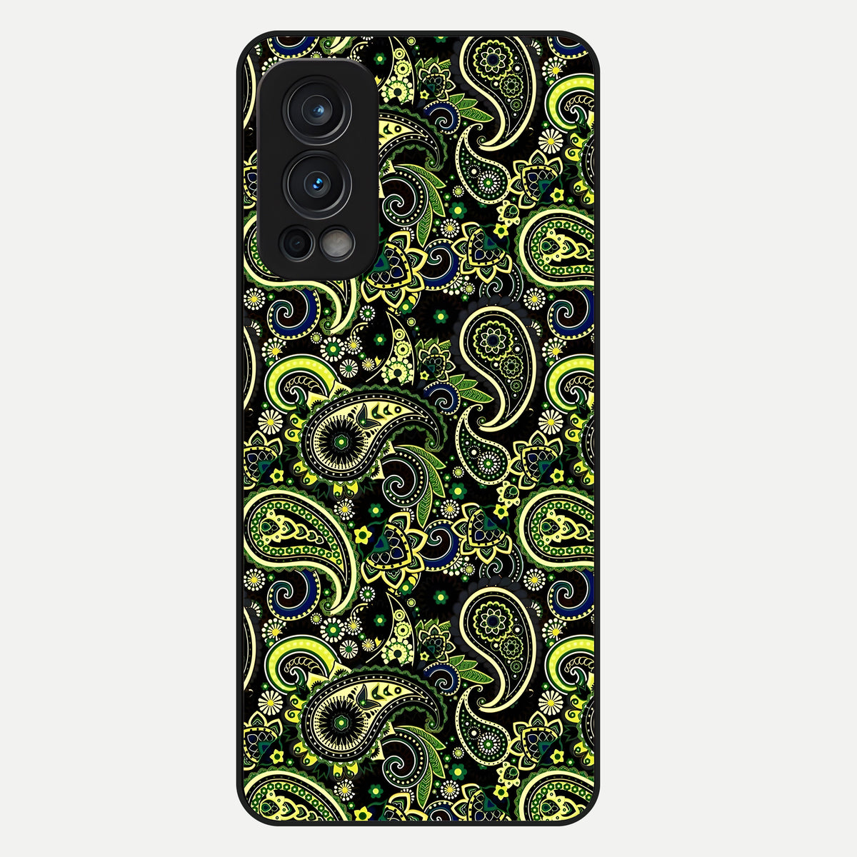  Green Lemon Glass Case For OnePlus Nord 2 back cover – full design glossy printed glass finish