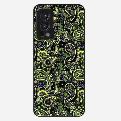  Green Lemon Glass Case For OnePlus Nord 2 back cover – full design glossy printed glass finish