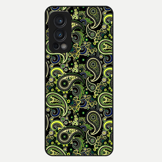  Green Lemon Glass Case For OnePlus Nord 2 back cover – full design glossy printed glass finish