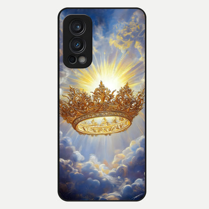  Heavenly Crown Light Glass Case For OnePlus Nord 2 back cover – full design glossy printed glass finish