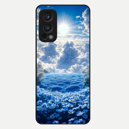  Heavenly Daisy Horizon Glass Case For OnePlus Nord 2 back cover – full design glossy printed glass finish