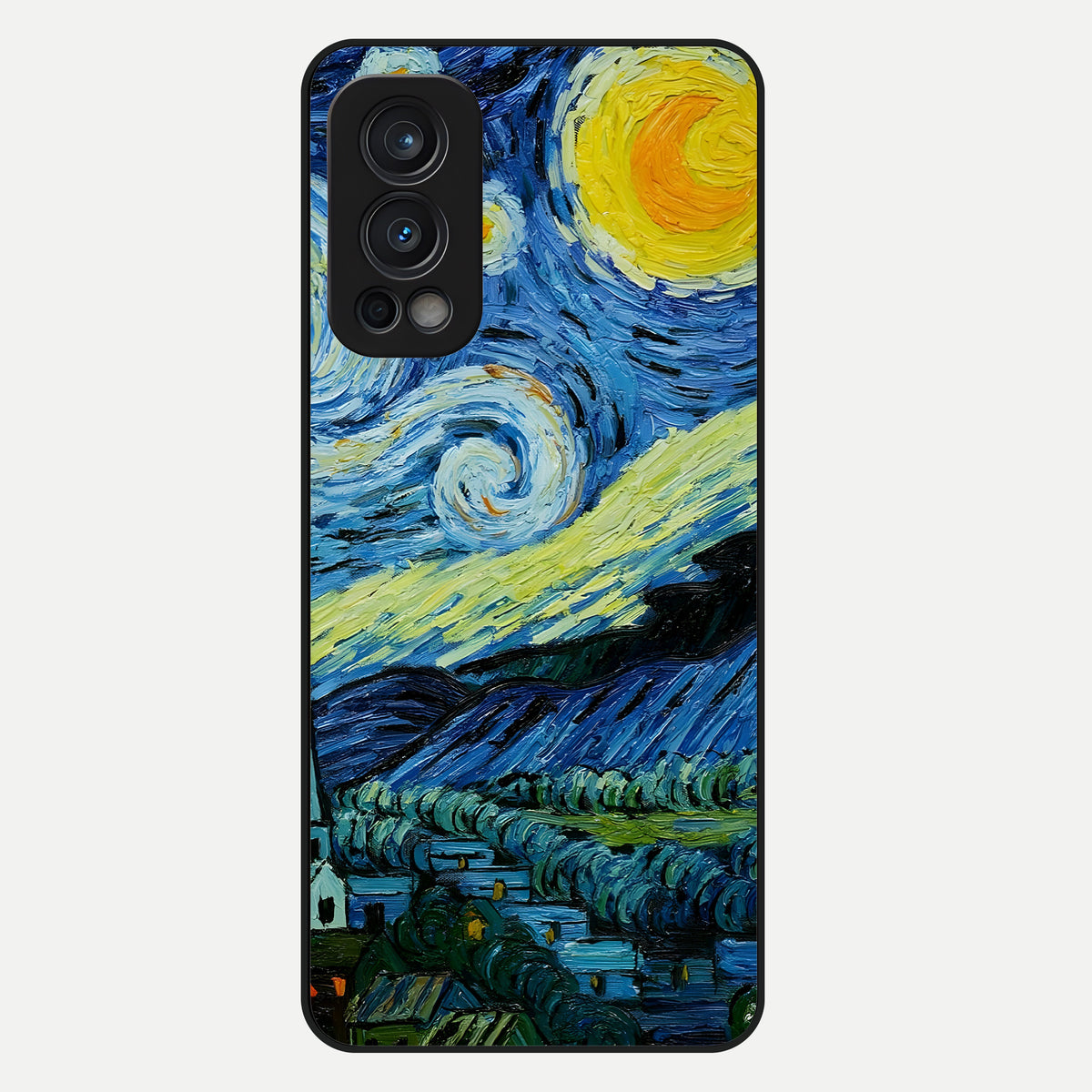  Inspired Van Gogh Art Glass Case For OnePlus Nord 2 back cover – full design glossy printed glass finish