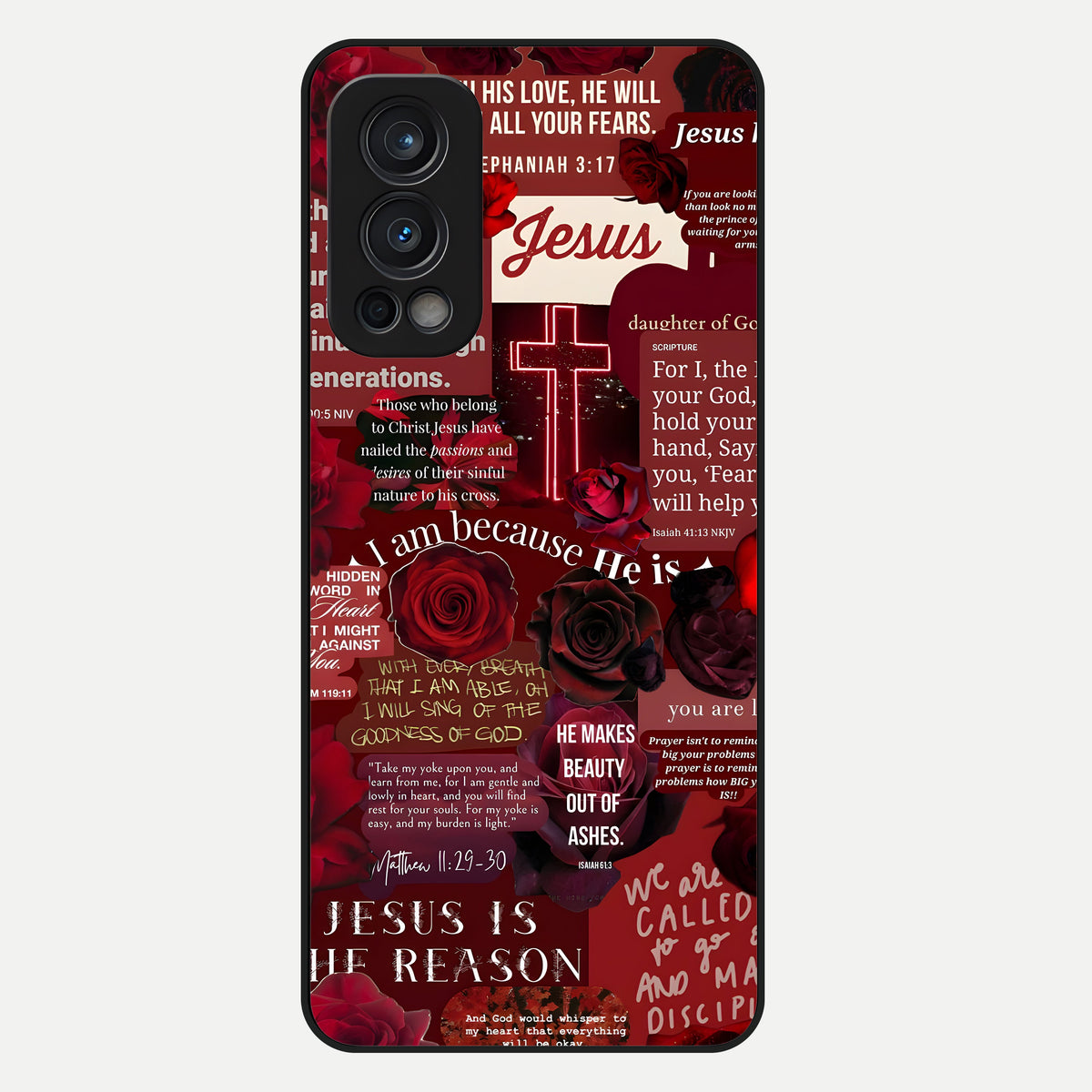  Jesus Love Heals Glass Case For OnePlus Nord 2 back cover – full design glossy printed glass finish