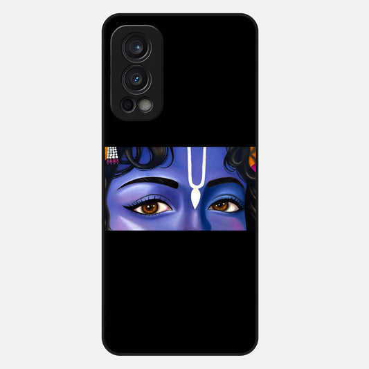  Krishna Eye Glass Case For OnePlus Nord 2 back cover – full design glossy printed glass finish