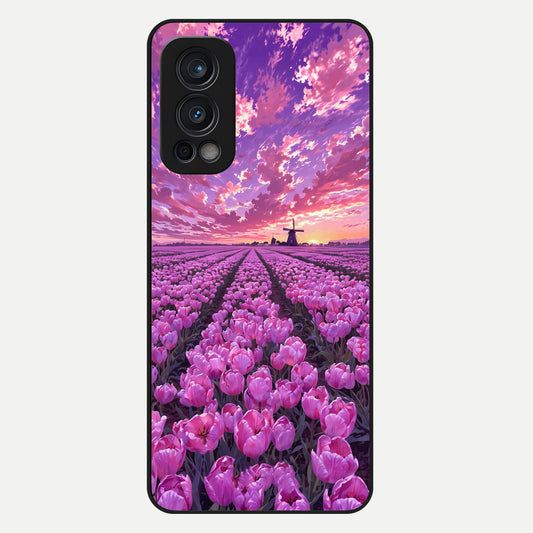  Lavender Dream Skies Glass Case For OnePlus Nord 2 back cover – full design glossy printed glass finish