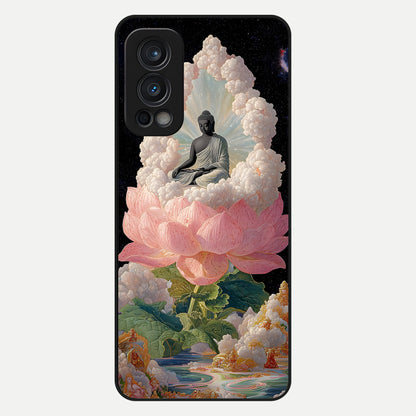  Lotus Divine Peace Glass Case For OnePlus Nord 2 back cover – full design glossy printed glass finish