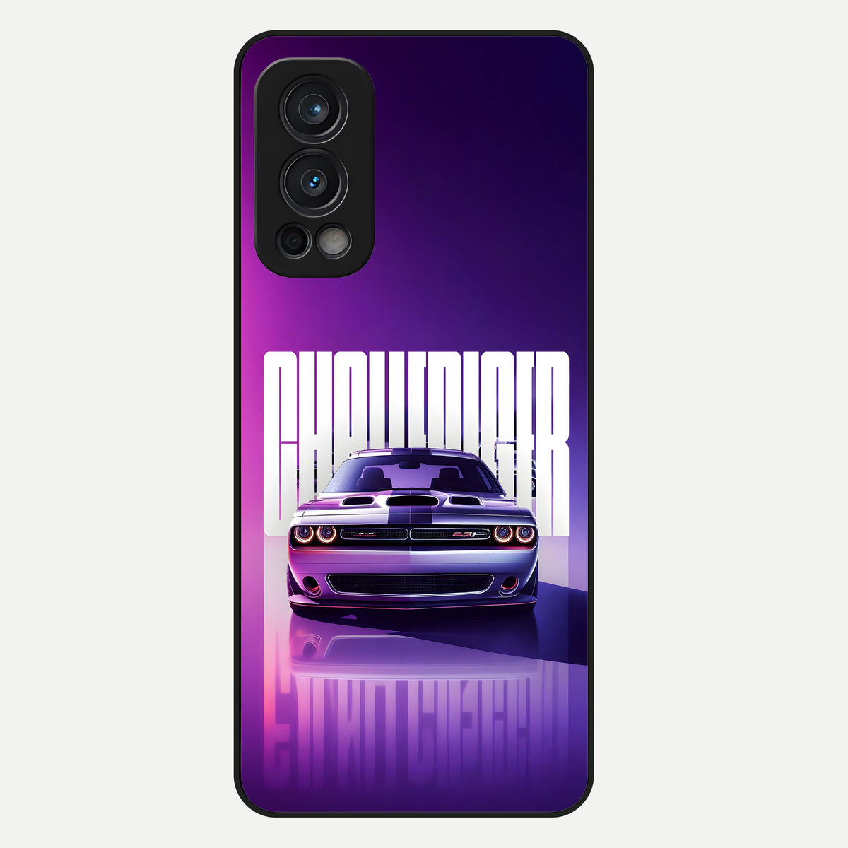  Midnight Muscle Ride Glass Case For OnePlus Nord 2 back cover – full design glossy printed glass finish
