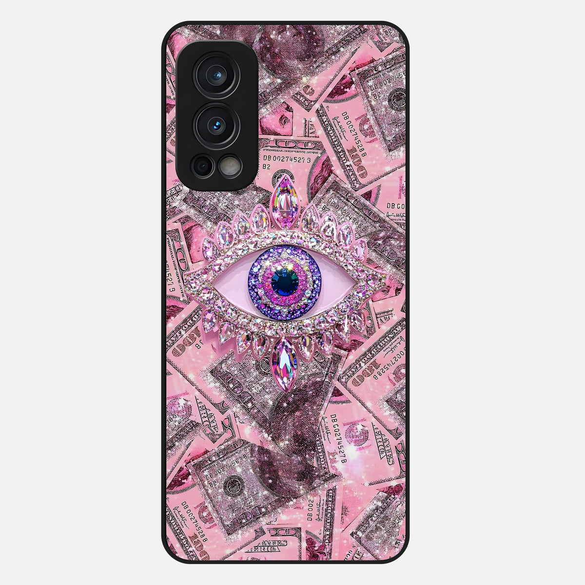  Money Eye Luxe Glass Case For OnePlus Nord 2 back cover – full design glossy printed glass finish