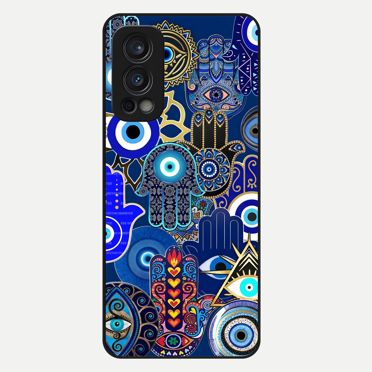  Mystic Palm Guard Glass Case For OnePlus Nord 2 back cover – full design glossy printed glass finish