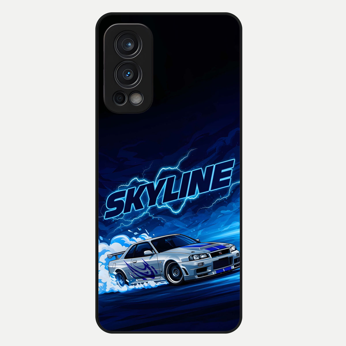  Neon Drift Beast Glass Case For OnePlus Nord 2 back cover – full design glossy printed glass finish