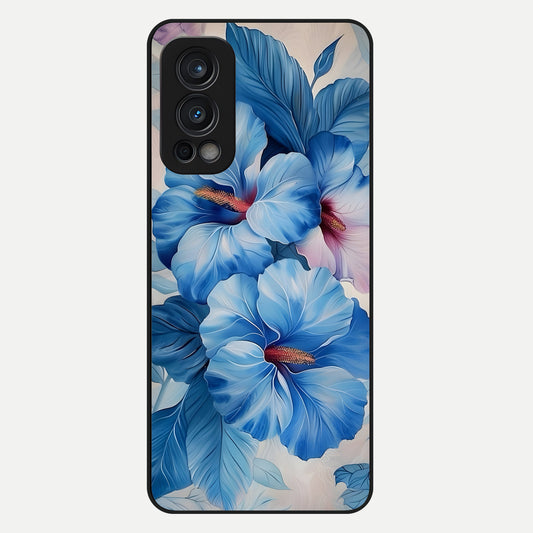  Ocean Hibiscus Grace Glass Case For OnePlus Nord 2 back cover – full design glossy printed glass finish