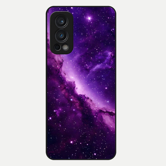  Purple Shade Sky Glass Case For OnePlus Nord 2 back cover – full design glossy printed glass finish