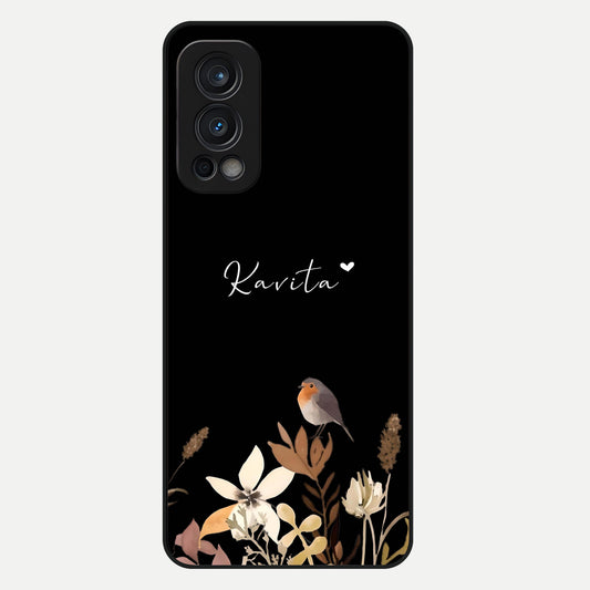  Quiet Garden Tune Custom Name Glass Case For OnePlus Nord 2 back cover – full design glossy printed glass finish