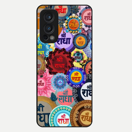  Radha Divine Bloom Glass Case For OnePlus Nord 2 back cover – full design glossy printed glass finish