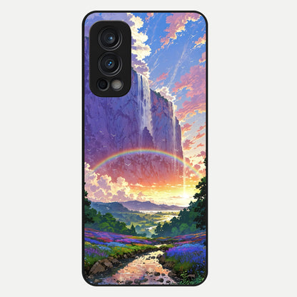  Rainbow Valley Dream Glass Case For OnePlus Nord 2 back cover – full design glossy printed glass finish