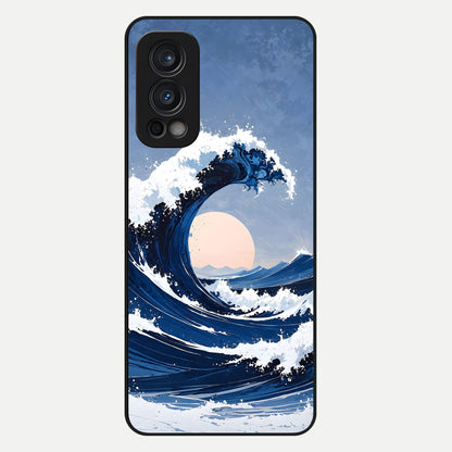  Rising Tide Power Glass Case For OnePlus Nord 2 back cover – full design glossy printed glass finish