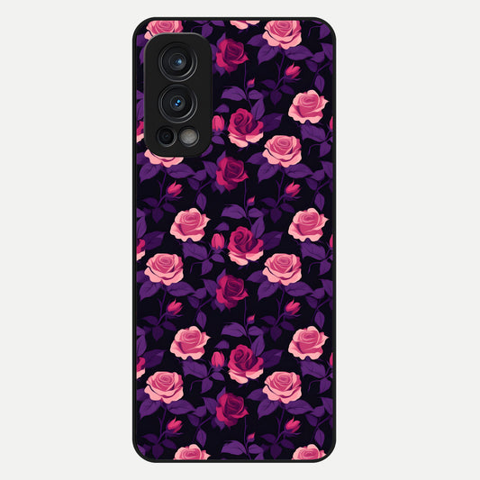  Rose Garden Twilight Glass Case For OnePlus Nord 2 back cover – full design glossy printed glass finish