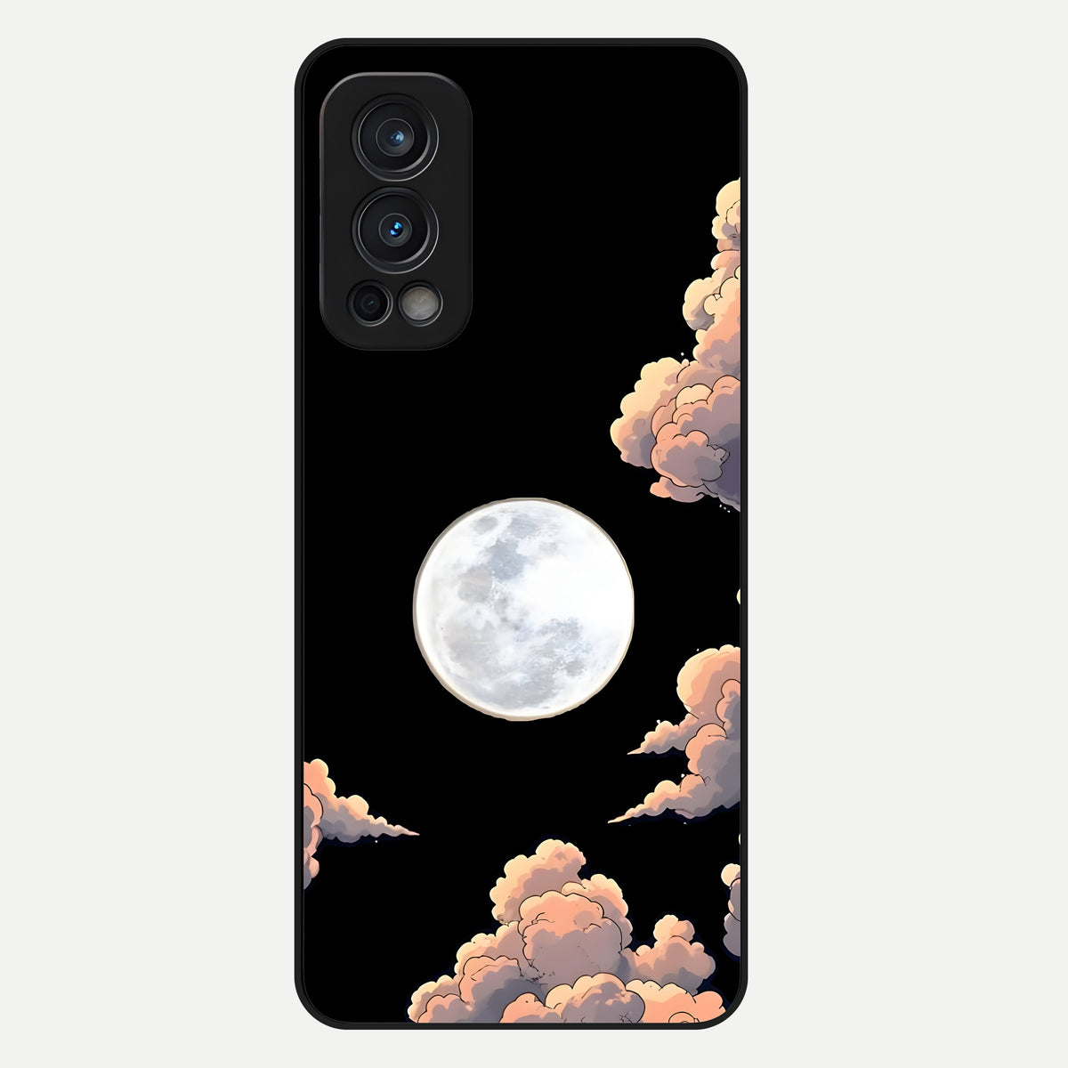  Shade Cloud Moon Glass Case For OnePlus Nord 2 back cover – full design glossy printed glass finish