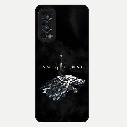  Throne Wolf Legacy Glass Case For OnePlus Nord 2 back cover – full design glossy printed glass finish