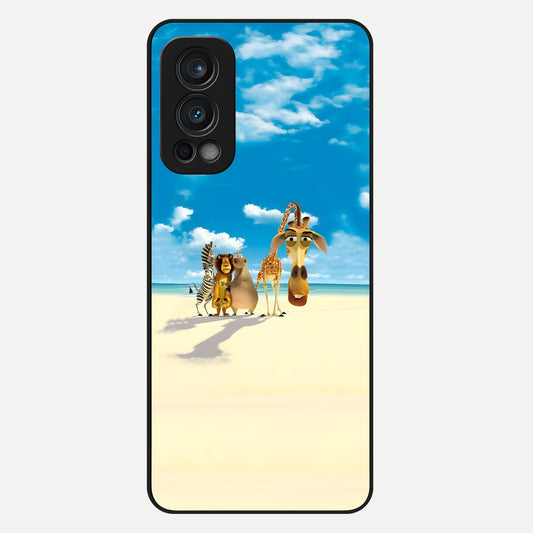 Tropical Fun Squad Glass Case For OnePlus Nord 2 back cover – full design glossy printed glass finish