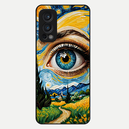  Van Gogh Eye Glass Case For OnePlus Nord 2 back cover – full design glossy printed glass finish