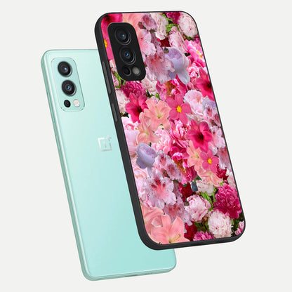  Bloom Crush Fantasy phone case For OnePlus Nord 2 showing premium glass back cover with detailed artwork