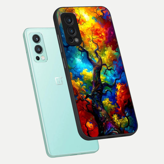  Colorful Soda Bottles phone case For OnePlus Nord 2 showing premium glass back cover with detailed artwork