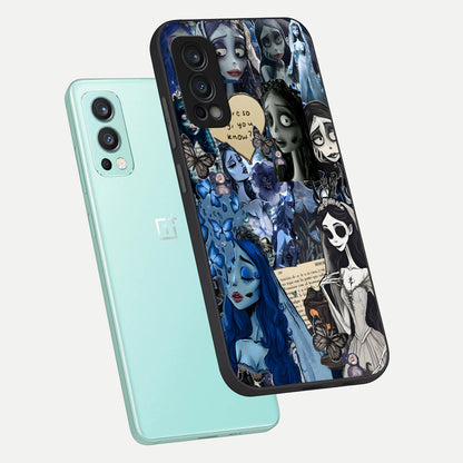  Corpse Bride Posters phone case For OnePlus Nord 2 showing premium glass back cover with detailed artwork