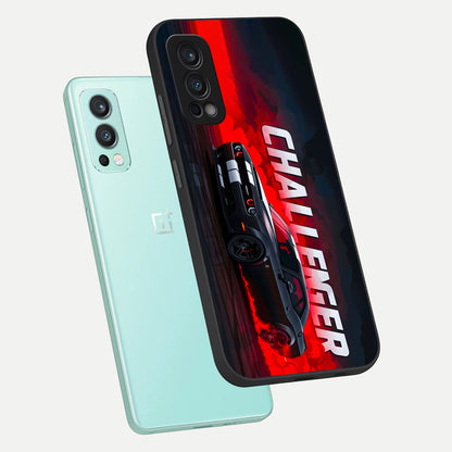  Crimson Challenger Fury phone case For OnePlus Nord 2 showing premium glass back cover with detailed artwork
