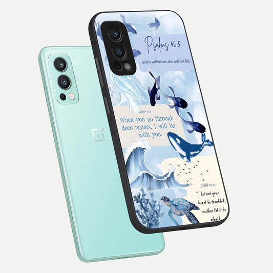  Faithful Ocean Promise phone case For OnePlus Nord 2 showing premium glass back cover with detailed artwork