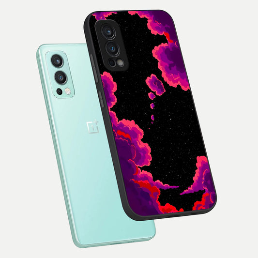  Galaxy Dream Frame phone case For OnePlus Nord 2 showing premium glass back cover with detailed artwork