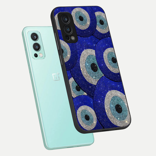  Galaxy Eye Flow phone case For OnePlus Nord 2 showing premium glass back cover with detailed artwork